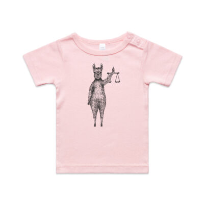Lawyer Llama Baby Tee Thumbnail