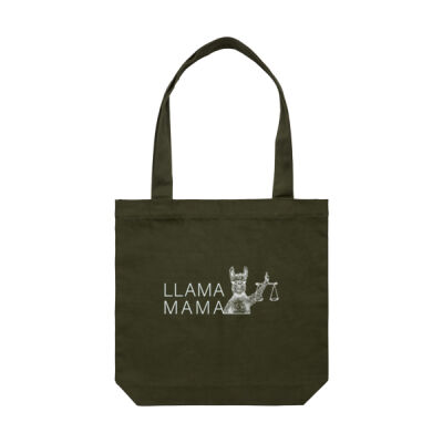 Lawyer llama tote Thumbnail