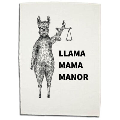 Llama Mama Manor Tea Towel Thumbnail
